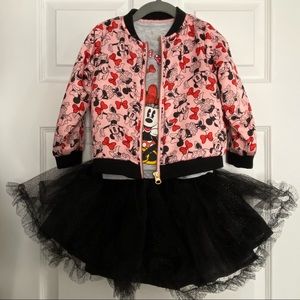 Disney Tutu Couture 3 Piece Set Minnie Mouse Outfit